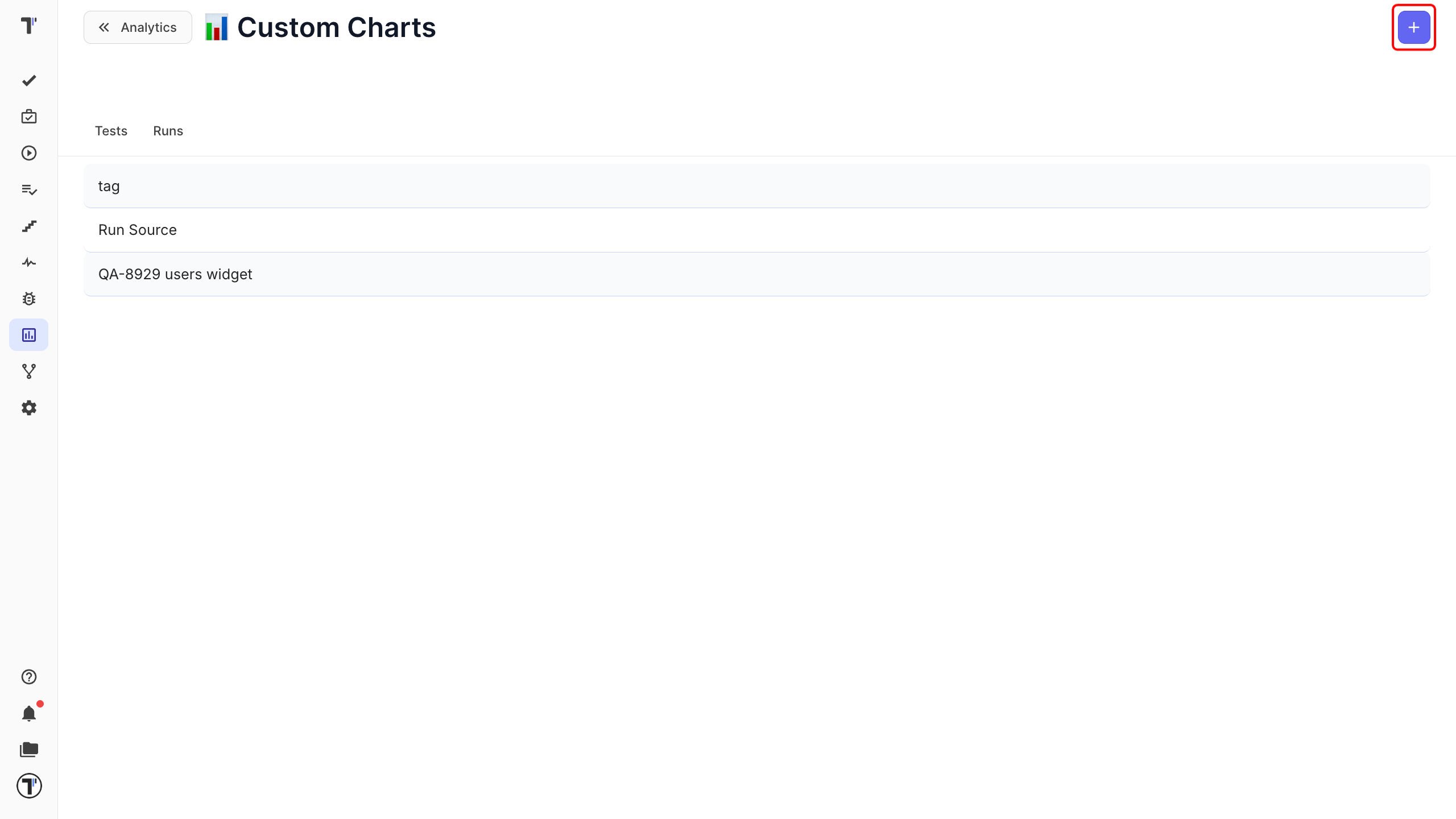 Plus button
